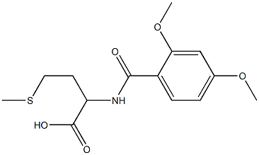 2-[(2,4-dimethoxyphenyl)formamido]-4-(methylsulfanyl)butanoic acid 结构式