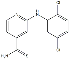 2-[(2,5-dichlorophenyl)amino]pyridine-4-carbothioamide 结构式