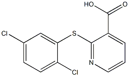 2-[(2,5-dichlorophenyl)sulfanyl]pyridine-3-carboxylic acid 结构式