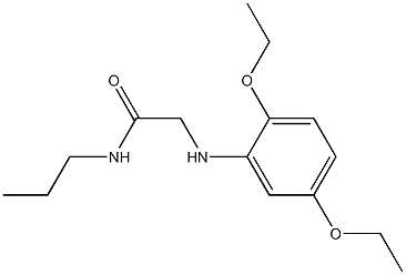 2-[(2,5-diethoxyphenyl)amino]-N-propylacetamide 结构式
