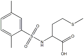 2-[(2,5-dimethylbenzene)sulfonamido]-4-(methylsulfanyl)butanoic acid 结构式