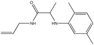 2-[(2,5-dimethylphenyl)amino]-N-(prop-2-en-1-yl)propanamide 结构式