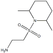 2-[(2,6-dimethylpiperidin-1-yl)sulfonyl]ethanamine 结构式