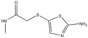 2-[(2-amino-1,3-thiazol-5-yl)thio]-N-methylacetamide 结构式