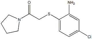 2-[(2-amino-4-chlorophenyl)sulfanyl]-1-(pyrrolidin-1-yl)ethan-1-one 结构式