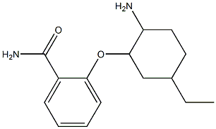 2-[(2-amino-5-ethylcyclohexyl)oxy]benzamide 结构式