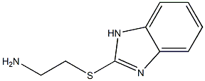 2-[(2-aminoethyl)sulfanyl]-1H-1,3-benzodiazole 结构式