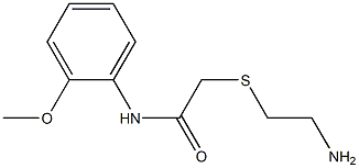 2-[(2-aminoethyl)thio]-N-(2-methoxyphenyl)acetamide 结构式