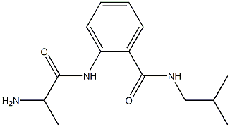 2-[(2-aminopropanoyl)amino]-N-isobutylbenzamide 结构式