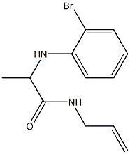 2-[(2-bromophenyl)amino]-N-(prop-2-en-1-yl)propanamide 结构式