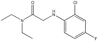 2-[(2-chloro-4-fluorophenyl)amino]-N,N-diethylacetamide 结构式