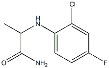 2-[(2-chloro-4-fluorophenyl)amino]propanamide 结构式