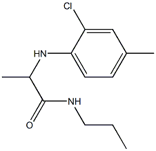 2-[(2-chloro-4-methylphenyl)amino]-N-propylpropanamide 结构式