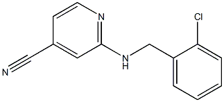2-[(2-chlorobenzyl)amino]isonicotinonitrile 结构式