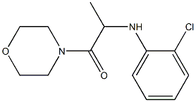 2-[(2-chlorophenyl)amino]-1-(morpholin-4-yl)propan-1-one 结构式