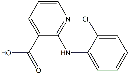 2-[(2-chlorophenyl)amino]pyridine-3-carboxylic acid 结构式