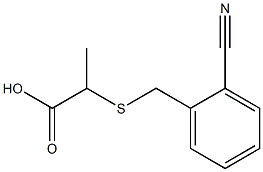 2-[(2-cyanobenzyl)thio]propanoic acid 结构式