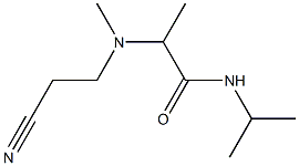 2-[(2-cyanoethyl)(methyl)amino]-N-(propan-2-yl)propanamide 结构式