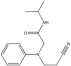 2-[(2-cyanoethyl)(phenyl)amino]-N-isopropylacetamide 结构式