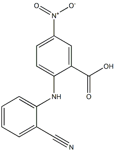2-[(2-cyanophenyl)amino]-5-nitrobenzoic acid 结构式