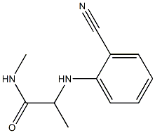 2-[(2-cyanophenyl)amino]-N-methylpropanamide 结构式