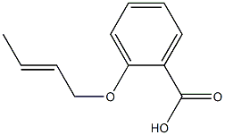 2-[(2E)-but-2-enyloxy]benzoic acid 结构式