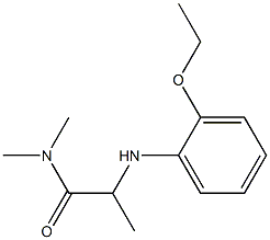 2-[(2-ethoxyphenyl)amino]-N,N-dimethylpropanamide 结构式