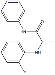 2-[(2-fluorophenyl)amino]-N-phenylpropanamide 结构式