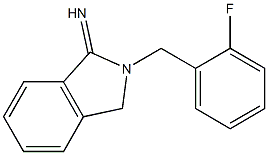 2-[(2-fluorophenyl)methyl]-2,3-dihydro-1H-isoindol-1-imine 结构式