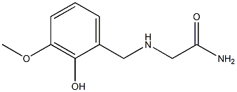 2-[(2-hydroxy-3-methoxybenzyl)amino]acetamide 结构式