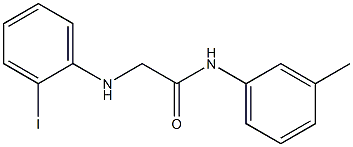 2-[(2-iodophenyl)amino]-N-(3-methylphenyl)acetamide 结构式