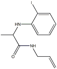 2-[(2-iodophenyl)amino]-N-(prop-2-en-1-yl)propanamide 结构式