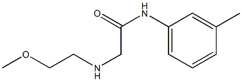 2-[(2-methoxyethyl)amino]-N-(3-methylphenyl)acetamide 结构式