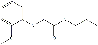 2-[(2-methoxyphenyl)amino]-N-propylacetamide 结构式