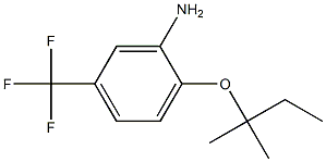 2-[(2-methylbutan-2-yl)oxy]-5-(trifluoromethyl)aniline 结构式