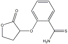 2-[(2-oxooxolan-3-yl)oxy]benzene-1-carbothioamide 结构式