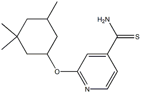 2-[(3,3,5-trimethylcyclohexyl)oxy]pyridine-4-carbothioamide 结构式