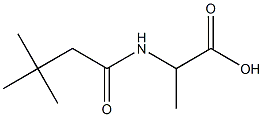 2-[(3,3-dimethylbutanoyl)amino]propanoic acid 结构式