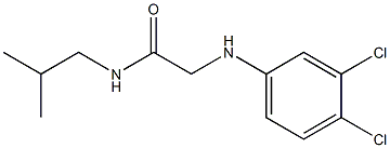 2-[(3,4-dichlorophenyl)amino]-N-(2-methylpropyl)acetamide 结构式