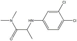 2-[(3,4-dichlorophenyl)amino]-N,N-dimethylpropanamide 结构式