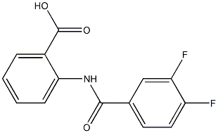 2-[(3,4-difluorobenzene)(methyl)amido]benzoic acid 结构式