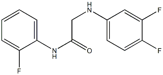 2-[(3,4-difluorophenyl)amino]-N-(2-fluorophenyl)acetamide 结构式