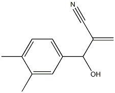 2-[(3,4-dimethylphenyl)(hydroxy)methyl]prop-2-enenitrile 结构式