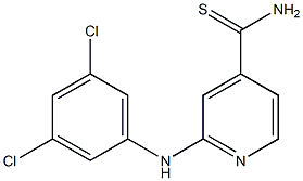 2-[(3,5-dichlorophenyl)amino]pyridine-4-carbothioamide 结构式