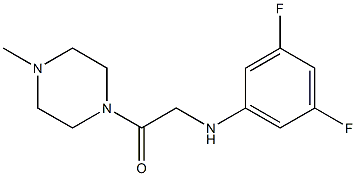 2-[(3,5-difluorophenyl)amino]-1-(4-methylpiperazin-1-yl)ethan-1-one 结构式
