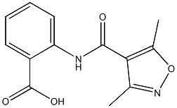 2-[(3,5-dimethyl-1,2-oxazole-4-)(methyl)amido]benzoic acid 结构式