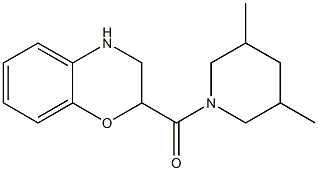 2-[(3,5-dimethylpiperidin-1-yl)carbonyl]-3,4-dihydro-2H-1,4-benzoxazine 结构式