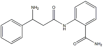 2-[(3-amino-3-phenylpropanoyl)amino]benzamide 结构式