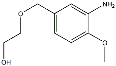 2-[(3-amino-4-methoxyphenyl)methoxy]ethan-1-ol 结构式