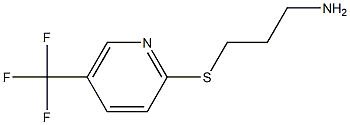 2-[(3-aminopropyl)sulfanyl]-5-(trifluoromethyl)pyridine 结构式